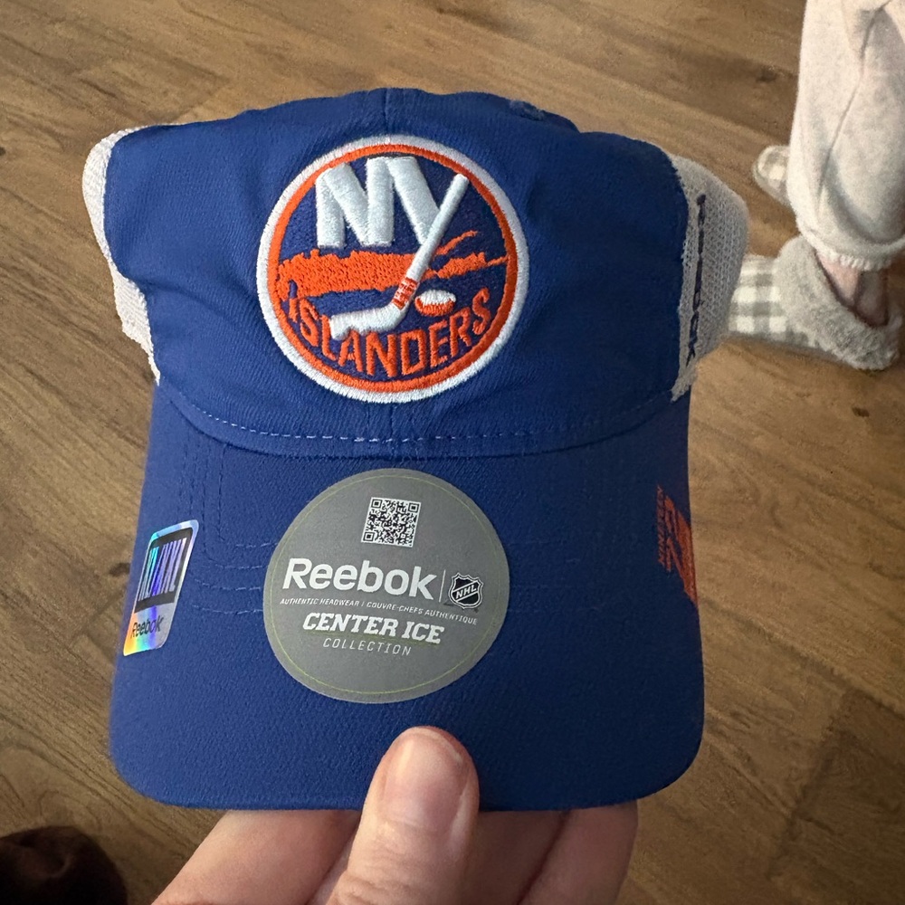 Reebok Blue and Orange Islanders Hat